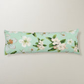 Vintage Frühjahrsblüte-Blume Muster Seitenschläferkissen (Rückseite)