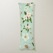 Vintage Frühjahrsblüte-Blume Muster Seitenschläferkissen (Vorderseite Vertikal)