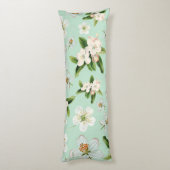 Vintage Frühjahrsblüte-Blume Muster Seitenschläferkissen (Rückseite (Vertikal))