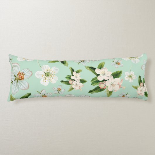 Vintage Frühjahrsblüte-Blume Muster Seitenschläferkissen (Vorderseite)