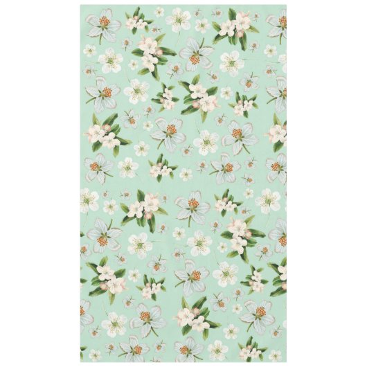 Vintage Frühjahrsblüte-Blume Muster Tischdecke (Vorderseite)