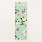 Vintage Frühjahrsblüte-Blume Muster Yogamatte (Vorderseite)