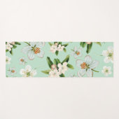 Vintage Frühjahrsblüte-Blume Muster Yogamatte (Vorderseite (Horizontal))