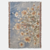 Vintage Frühjahrsblüten Decke (Vorderseite Vertikal)