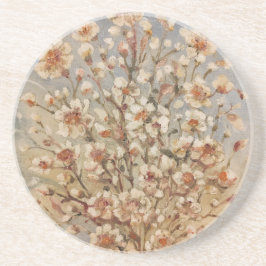 Vintage Frühjahrsblüten Getränkeuntersetzer