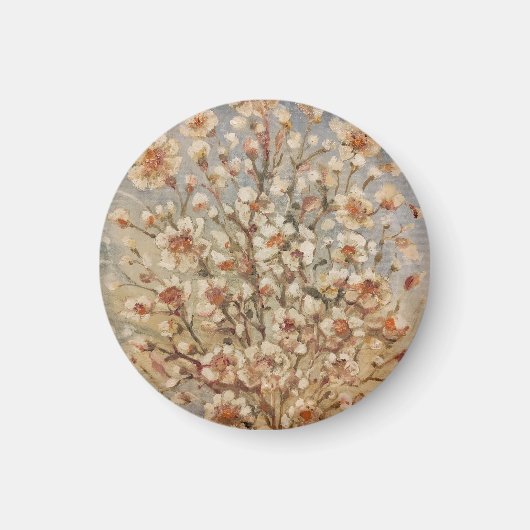 Vintage Frühjahrsblüten Magnet (Vorne)