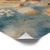 Vintage Frühjahrsblüten Poster (Ecke)