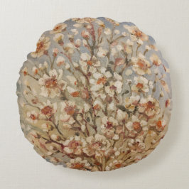 Vintage Frühjahrsblüten Rundes Kissen