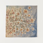 Vintage Frühjahrsblüten Wandteppich (Vorderseite (Horizontal))