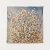 Vintage Frühjahrsblüten Wandteppich (Vorderseite)