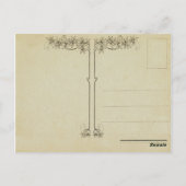 Vintage Frühjahrspostkarte Postkarte (Rückseite)