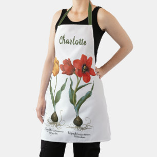Vintage Frühlings-Tulpenblumen von Basilius Besler Schürze