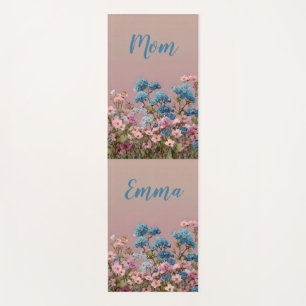Vintage Frühlingsblumengarten für Mama Yogamatte