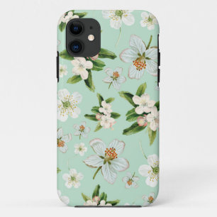 Vintage Frühlingsblüten Muster Case-Mate iPhone Hülle