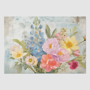 Vintage Frühlingsfarbe Seidenpapier