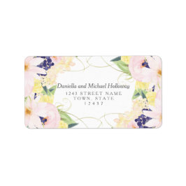 Vintage Frühlingshochzeit Adressaufkleber