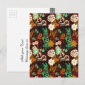 Vintage Frühlingshöfe Blume Postkarte (Vorne/Hinten)