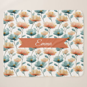 Vintage Frühlingsorangeblüten Personalisiert Sherpadecke