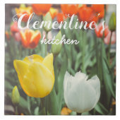 Vintage Frühlingsstipps Fliese (Vorderseite)