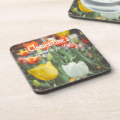 Vintage Frühlingsstipps Getränkeuntersetzer (Linke Seite)