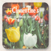 Vintage Frühlingsstipps Getränkeuntersetzer (Vorderseite)