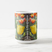 Vintage Frühlingsstipps Kaffeetasse (Mittel)