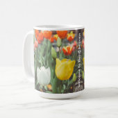 Vintage Frühlingsstipps Kaffeetasse (Vorderseite Links)