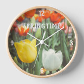 Vintage Frühlingsstipps Uhr (Vorderseite)