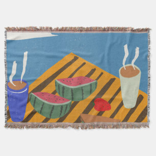 Vintage Frühstück Picknick Decke