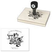 Vintage-Frühstückscafé-Illustration Stempel (Stempel)