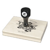 Vintage-Frühstückscafé-Illustration Stempel (Stempel)