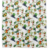 Vintage Fruit Duschvorhang (Vorderseite)