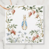 Vintage Fruit Wreath Peter Rabbit Baby Shower Geschenkanhänger (Vorderseite)