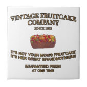 Vintage Fruitcake Company Fliese (Vorderseite)