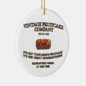 Vintage Fruitcake Company Keramik Ornament (Rechts)