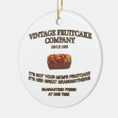 Vintage Fruitcake Company Keramik Ornament (Links)