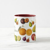 Vintage Fruits Mug (Customize) Tasse (Zentrum)