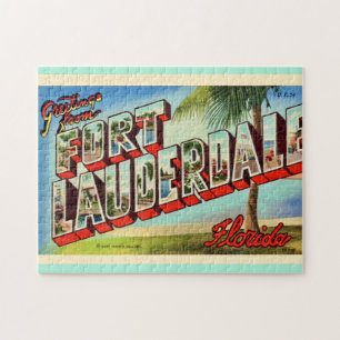 Vintage Ft. Lauderdale Florida 11x14   Puzzle