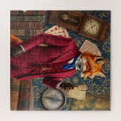 Vintage-Fuchs-Detektiv-Puzzle Puzzle (Horizontal)