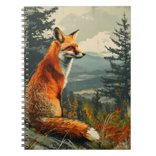 Vintage Fuchs: Zeitloser Charme der Wildnis Notizblock