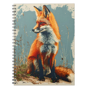 Vintage Fuchs: Zeitloser Charme der Wildnis Notizblock