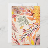 Vintage Füchse Abend nur Einladung Hochzeit (Rückseite)