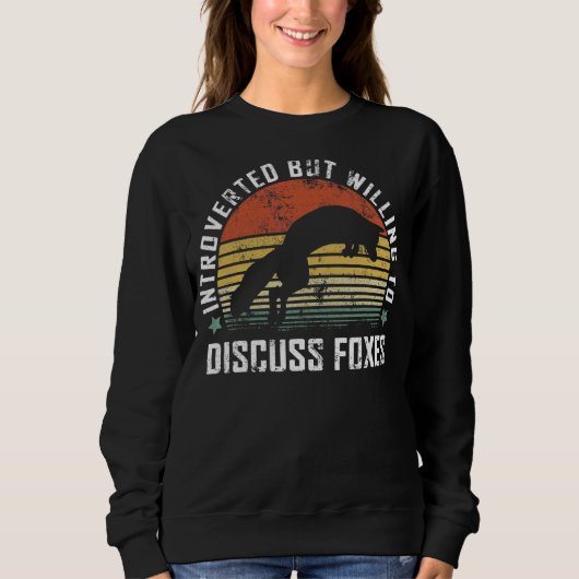 Vintage Füchse - Füchse 3 Sweatshirt (Vorderseite)