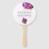 Vintage Fuchsien und Lila Shabby-Gastgeschenk Hoch Fächer (Vorderseite)