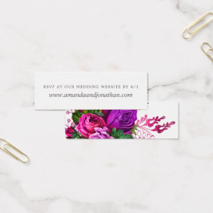 Vintage Fuchsien und Lila Shabby Wedding RSVP