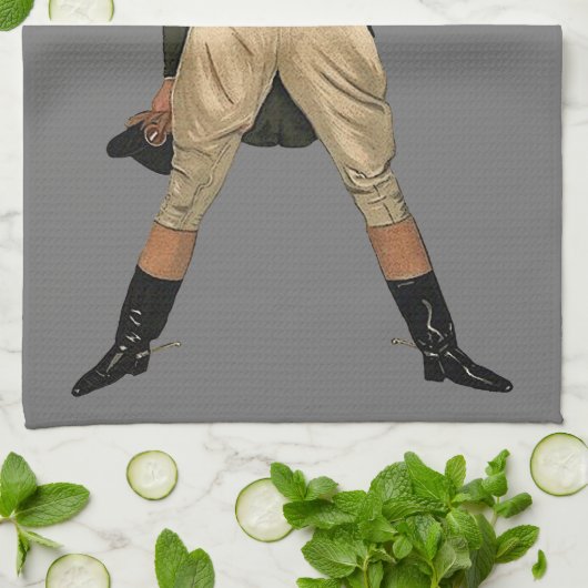 Vintage Fuchsjagd Geschirrtuch (Gefaltet)