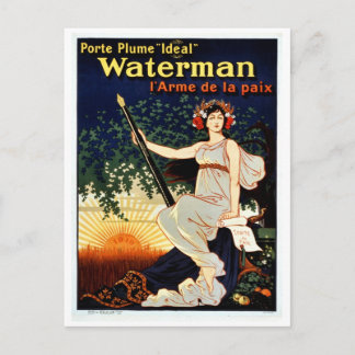 Vintage Füllfederwerbung Postkarte