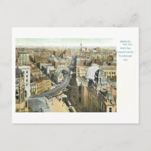 Vintage Fulton Street, Brooklyn, New York Postkarte