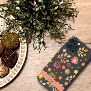Vintage Fun Florale Blätter Trendy Name Inspirivit Case-Mate iPhone Hülle