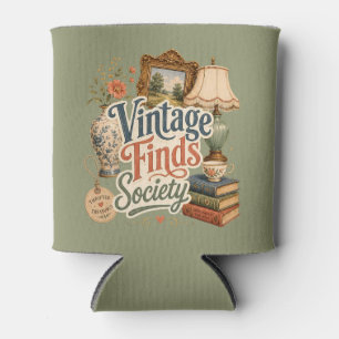 Vintage-Funde Cottagecore-Schätze Grün Dosenkühler